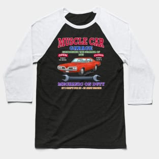 Muscle Car Garage Hot Rod Racing Novelty Gift Baseball T-Shirt